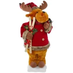 Northlight 24" Lighted & Animated Musical Moose Christmas Figure