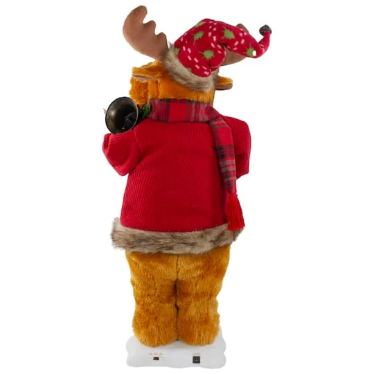 Northlight 24" Lighted & Animated Musical Moose Christmas Figure 9 Northlight 24" Lighted & Animated Musical Moose Christmas Figure - Image 7