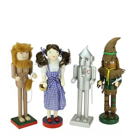 Northlight Decorative Wizard Of Oz Wooden Christmas Nutcrackers Set 3 Northlight Decorative Wizard Of Oz Wooden Christmas Nutcrackers Set