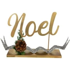 Northlight 11" Pine & Pinecone NOEL Tabletop Christmas Décor 16 Northlight 11" Pine & Pinecone NOEL Tabletop Christmas Décor -Northlight D676341S 11