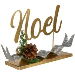 Northlight 11" Pine & Pinecone NOEL Tabletop Christmas Décor 19 Northlight 11" Pine & Pinecone NOEL Tabletop Christmas Décor -Northlight D676341S 14
