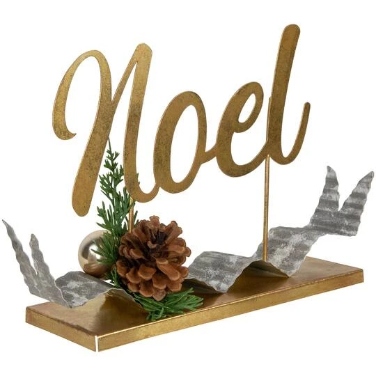 Northlight 11" Pine & Pinecone NOEL Tabletop Christmas Décor 10 Northlight 11" Pine & Pinecone NOEL Tabletop Christmas Décor - Image 8