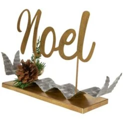 Northlight 11" Pine & Pinecone NOEL Tabletop Christmas Décor 20 Northlight 11" Pine & Pinecone NOEL Tabletop Christmas Décor -Northlight D676341S 15