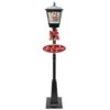 Northlight 6ft. Black LED Musical Snowing Santa Christmas Street Lamp 2 Northlight 6ft. Black LED Musical Snowing Santa Christmas Street Lamp -Northlight D676344S 1