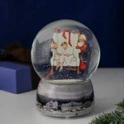 Northlight 6.5" Norman Rockwell Santa Looking At Two Sleeping Children Christmas Snow Globe 11 Northlight 6.5" Norman Rockwell Santa Looking At Two Sleeping Children Christmas Snow Globe -Northlight D676347S 2