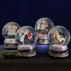 Northlight 6.5" Norman Rockwell Santa Looking At Two Sleeping Children Christmas Snow Globe 12 Northlight 6.5" Norman Rockwell Santa Looking At Two Sleeping Children Christmas Snow Globe -Northlight D676347S 3