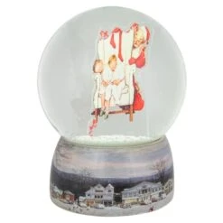Northlight 6.5" Norman Rockwell Santa Looking At Two Sleeping Children Christmas Snow Globe 13 Northlight 6.5" Norman Rockwell Santa Looking At Two Sleeping Children Christmas Snow Globe -Northlight D676347S 4