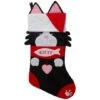 Northlight 19.5" Black & Red Embroidered Kitty Cat Christmas Stocking 2 Northlight 19.5" Black & Red Embroidered Kitty Cat Christmas Stocking -Northlight D676353S 1