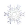 Northlight 16" LED Lighted Pure White & Blue Snowflake Christmas Window Silhouette Décor