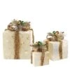 Northlight Cream Lighted Gift Boxes With Twine Bows Outdoor Christmas Décor Set 1 Northlight Cream Lighted Gift Boxes With Twine Bows Outdoor Christmas Décor Set -Northlight D676373S 1