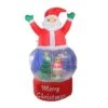 Northlight 5ft. Red & Blue Lighted Inflatable Santa Claus Snow Globe Outdoor Christmas Yard Décor 2 Northlight 5ft. Red & Blue Lighted Inflatable Santa Claus Snow Globe Outdoor Christmas Yard Décor -Northlight D676389S 1