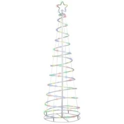 Northlight 6ft. Outdoor Spiral Artificial Christmas Tree, Color Changing LED Lights -Northlight D676400S 2
