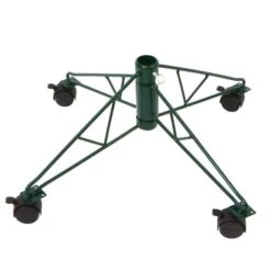 Northlight Green Metal Rolling Artificial Christmas Tree Stand