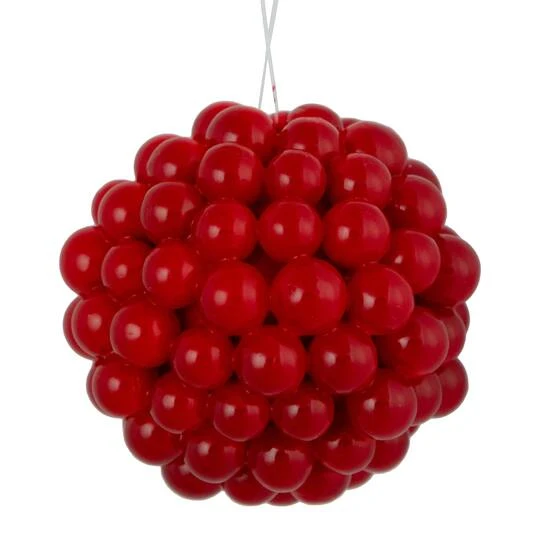 Northlight 3.25" Red Berries Christmas Ball Ornament 3 Northlight 3.25" Red Berries Christmas Ball Ornament