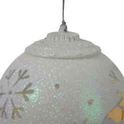 Northlight 5" LED White Snowflake Cut-Out Hanging Ornament -Northlight D676466S 2