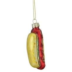 Northlight 4" Hot Dog In A Bun Glass Ornament -Northlight D676487S 4