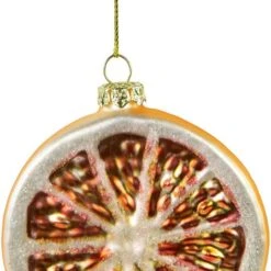 Northlight 3.5" Glittered Orange Slice Glass Ornament 22 Northlight 3.5" Glittered Orange Slice Glass Ornament -Northlight D676490S 15