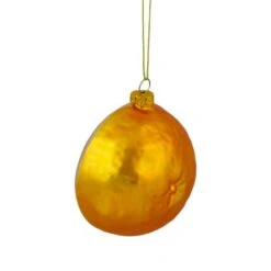 Northlight 3.5" Glittered Orange Slice Glass Ornament 17 Northlight 3.5" Glittered Orange Slice Glass Ornament -Northlight D676490S 4