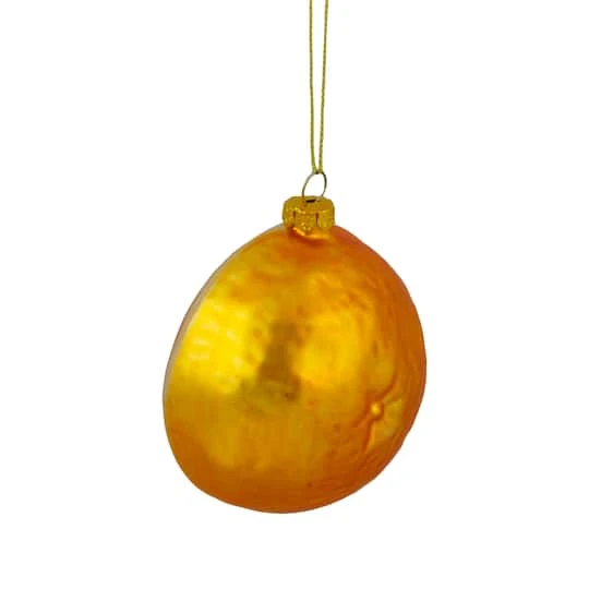 Northlight 3.5" Glittered Orange Slice Glass Ornament 7 Northlight 3.5" Glittered Orange Slice Glass Ornament - Image 5