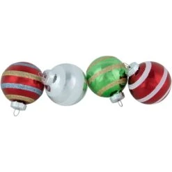 Northlight 12ct. 2" Multicolor Vintage Design Glass Ball Ornaments 25 Northlight 12ct. 2" Multicolor Vintage Design Glass Ball Ornaments -Northlight D676495S 14