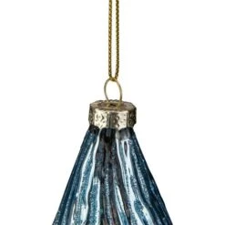 Northlight 4.75" Blue Glitter Swirl Glass Christmas Pendant Ornament 17 Northlight 4.75" Blue Glitter Swirl Glass Christmas Pendant Ornament -Northlight D676525S 15