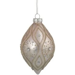 Northlight 5.25" Rose Gold Retro Ombre Glass Christmas Drop Ornament 8 Northlight 5.25" Rose Gold Retro Ombre Glass Christmas Drop Ornament -Northlight D676526S 1 1