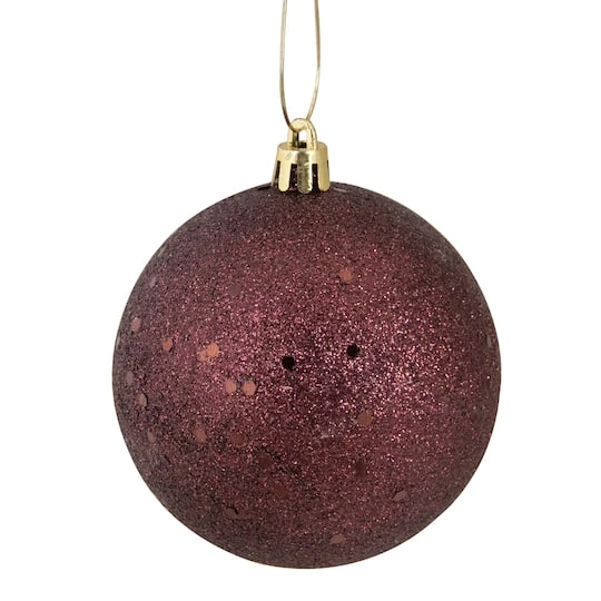 Northlight 32ct. 3.25" 4-Finish Mulberry Shatterproof Ball Ornaments 8 Northlight 32ct. 3.25" 4-Finish Mulberry Shatterproof Ball Ornaments - Image 6