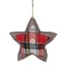 Northlight 4.5" Plaid Plush Star Ornament