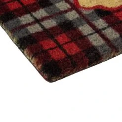 Northlight Red & Black Plaid "Merry Christmas" Rectangular Doormat -Northlight D676581S 6