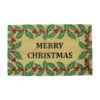 Northlight Natural Coir Holly Berries "Merry Christmas"Doormat 2 Northlight Natural Coir Holly Berries "Merry Christmas"Doormat -Northlight D676582S 1