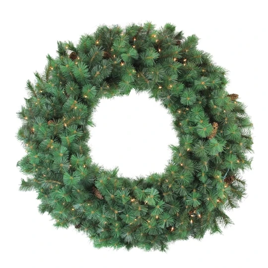 Northlight 48" Pre-Lit Royal Oregon Pine Artificial Christmas Wreath 4 Northlight 48" Pre-Lit Royal Oregon Pine Artificial Christmas Wreath - Image 2