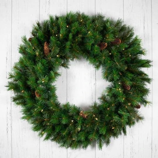 Northlight 48" Pre-Lit Royal Oregon Pine Artificial Christmas Wreath 11 Northlight 48" Pre-Lit Royal Oregon Pine Artificial Christmas Wreath - Image 9