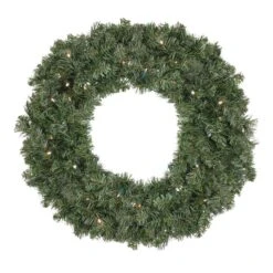 Northlight 24" Pre-Lit Canadian Pine Artificial Christmas Wreath