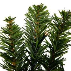 Northlight 24" Pre-Lit Canadian Pine Artificial Christmas Wreath -Northlight D676603S 16