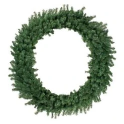Northlight 6ft. Green Canadian Pine Commercial Size Artificial Christmas Wreath -Northlight D676623S 11