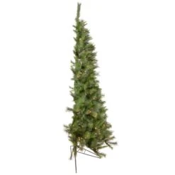 Northlight 6.5ft. Pre-Lit Medium Canyon Pine Artificial Christmas Wall Tree, Clear Lights 12 Northlight 6.5ft. Pre-Lit Medium Canyon Pine Artificial Christmas Wall Tree, Clear Lights -Northlight D676676S 3