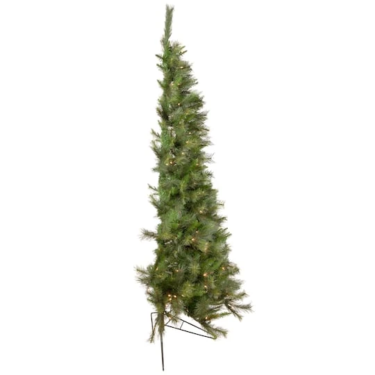 Northlight 6.5ft. Pre-Lit Medium Canyon Pine Artificial Christmas Wall Tree, Clear Lights 6 Northlight 6.5ft. Pre-Lit Medium Canyon Pine Artificial Christmas Wall Tree, Clear Lights - Image 4
