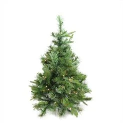 Northlight 3ft. Pre-Lit Ashcroft Cashmere Pine Full Artificial Christmas Tree, Clear Dura Lights