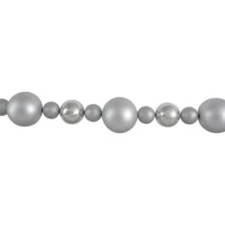 Northlight 6ft. Shatterproof Ball 3-Finish Silver Splendor Christmas Garland 9 Northlight 6ft. Shatterproof Ball 3-Finish Silver Splendor Christmas Garland -Northlight D676721S 3