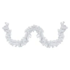 Northlight 9ft. Icy White Iridescent Spruce Christmas Garland 9 Northlight 9ft. Icy White Iridescent Spruce Christmas Garland -Northlight D676727S 1 1