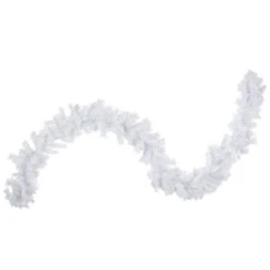 Northlight 9ft. Icy White Iridescent Spruce Christmas Garland 11 Northlight 9ft. Icy White Iridescent Spruce Christmas Garland -Northlight D676727S 11