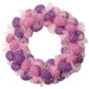 Northlight Glittered Pink And Purple Easter Egg Wreath 20" Unlit