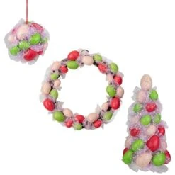 Northlight 3-Piece Speckled Easter Egg Tree Ball And Wreath Set 10 Northlight 3-Piece Speckled Easter Egg Tree Ball And Wreath Set -Northlight D688742S 1 1