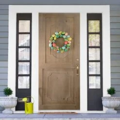 Northlight Colorful Easter Egg Wreath 14" Unlit -Northlight D688744S 3