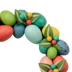 Northlight Colorful Easter Egg Wreath 14" Unlit -Northlight D688744S 4