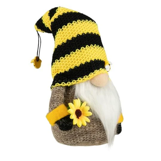 Northlight 10.75" Bumblebee & Sunflower Springtime Gnome 6 Northlight 10.75" Bumblebee & Sunflower Springtime Gnome - Image 4