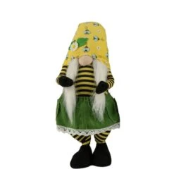 Northlight 19" Girl Bumblebee & Daisy Hat Springtime Gnome