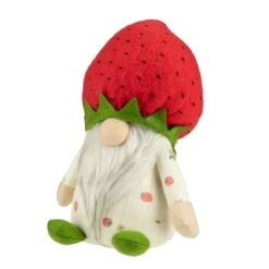 Northlight 9.5" Green & Red Boy Springtime Strawberry Gnome -Northlight D688757S 4