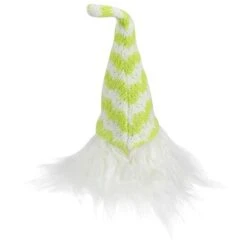 Northlight 7.5" Lime Green & White Striped Hat Spring Gnome 13 Northlight 7.5" Lime Green & White Striped Hat Spring Gnome -Northlight D688762S 5