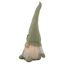 Northlight 12" Lighted Green Spring Gnome With Flower Hat 14 Northlight 12" Lighted Green Spring Gnome With Flower Hat -Northlight D688764S 5